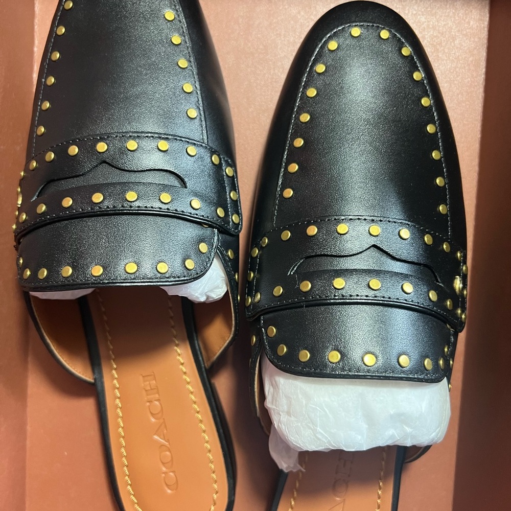 Brand new coach slippers women